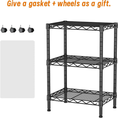 5Tier Adjustable Storage Shelves Metal Wire Shelving Standing Shelf