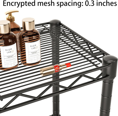 5Tier Adjustable Storage Shelves Metal Wire Shelving Standing Shelf