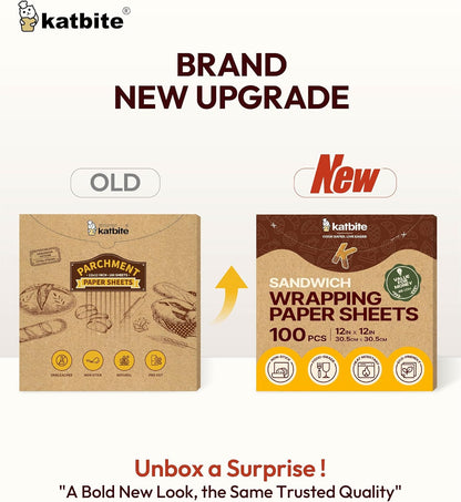 9x13 Inch Parchment Paper Sheets, Unbleached Non-Stick