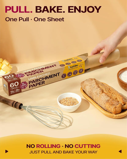 9x13 Inch Parchment Paper Sheets, Unbleached Non-Stick