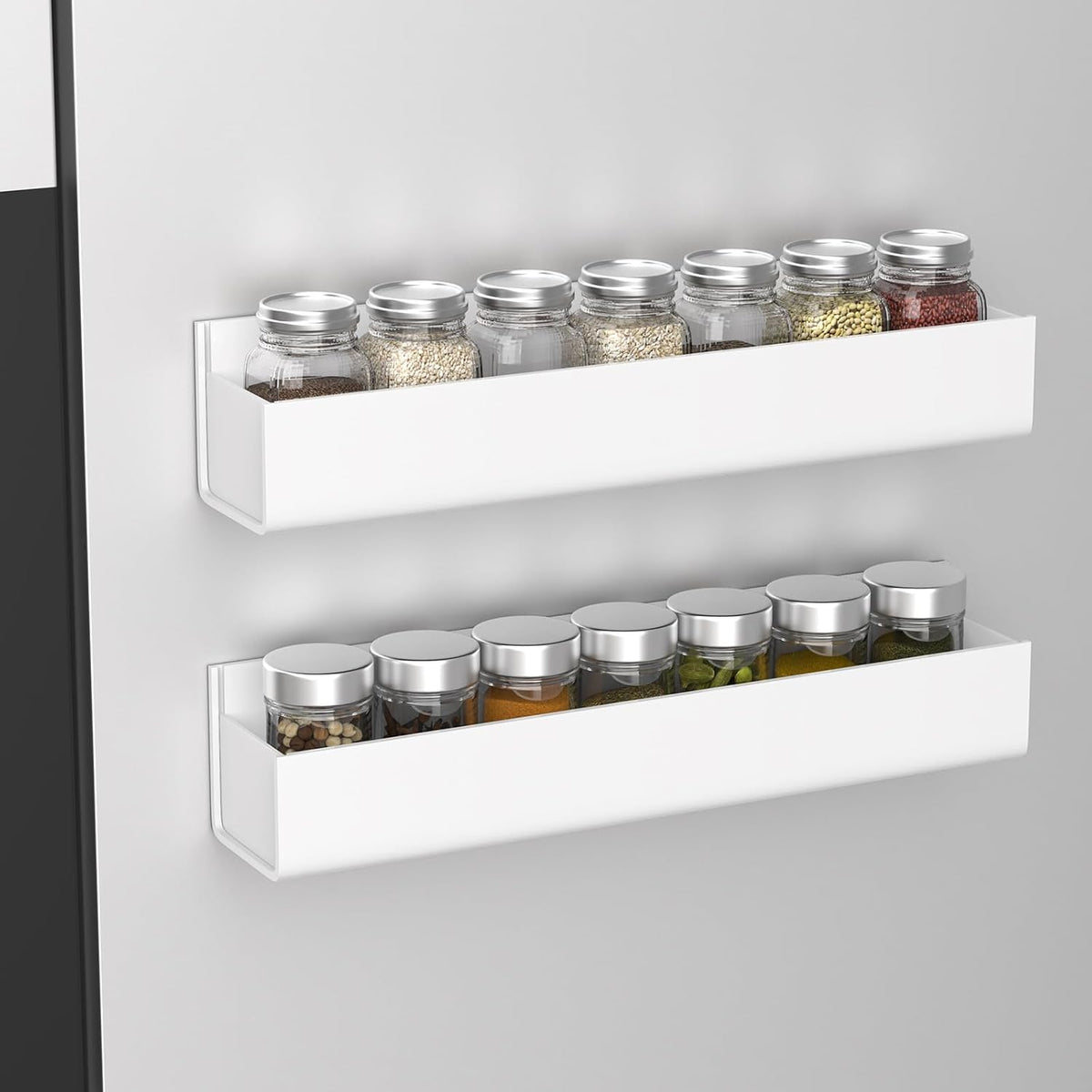 Adhesive Acrylic Spice Rack, Clear- with 2 Tapes