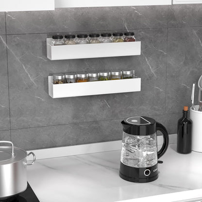 Adhesive Acrylic Spice Rack, Clear- with 2 Tapes