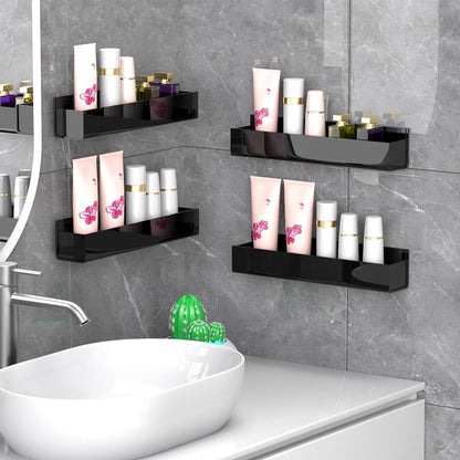 Adhesive Acrylic Spice Rack, Clear- with 2 Tapes