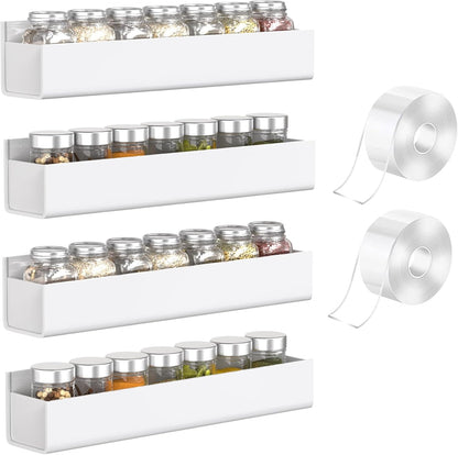 Adhesive Acrylic Spice Rack, Clear- with 2 Tapes