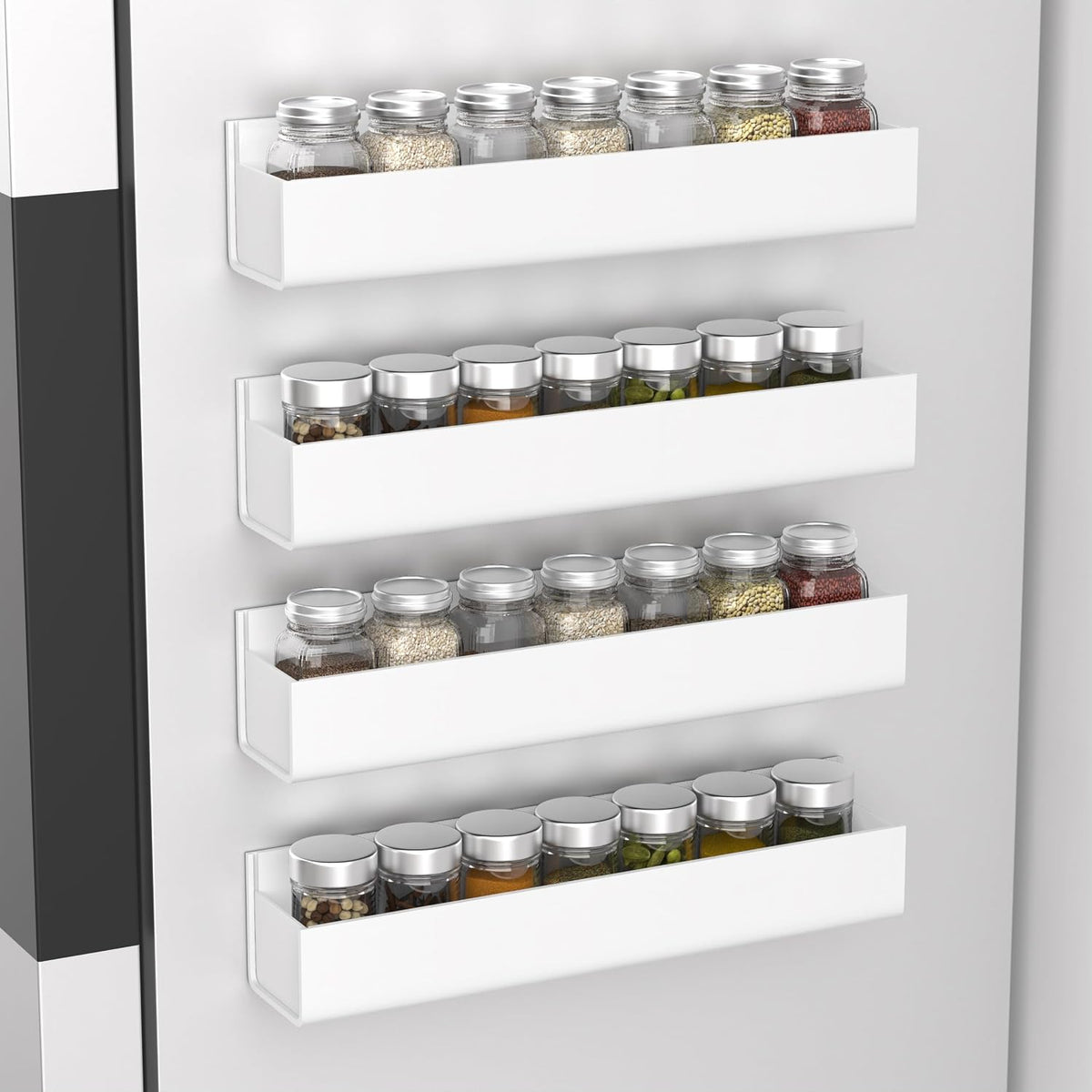 Adhesive Acrylic Spice Rack, Clear- with 2 Tapes