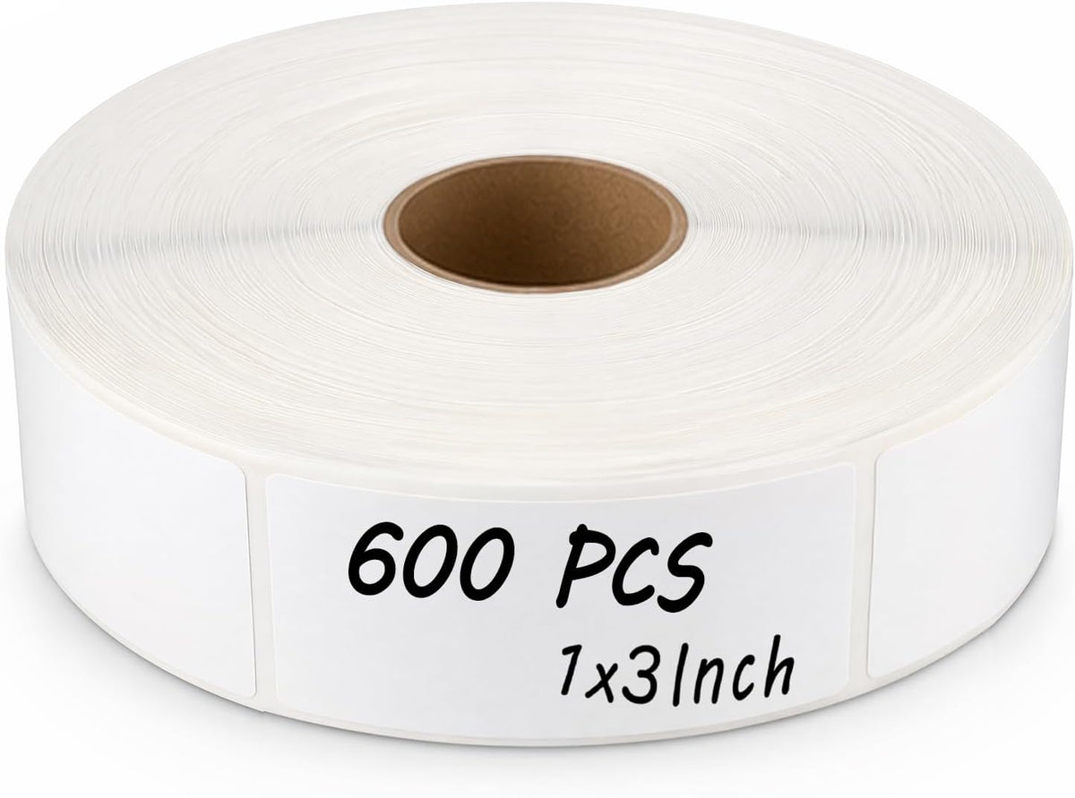 600Pcs Blank Removable Freezer Labels,1x3In Date Label Stickers,No Residue Food Storage Containers Labels,for Food Containers Pantry Organization