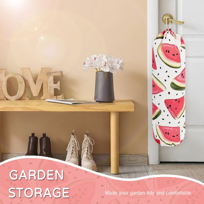 Plastic Bag Holder, Reusable Grocery Bag Holder for Plastic Bags Groceries Store, Flower Canvas Trash Plastic Bag Organizer Storage Holders for Home Kitchen Pantry Decor (Yellow Sunflower)