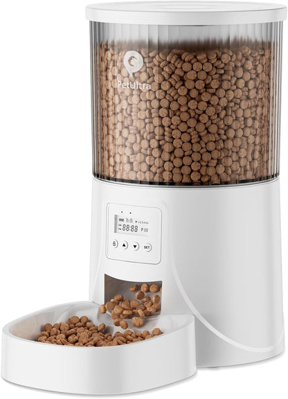 Automatic Cat Feeder: 4L Timed Cats Food Dispenser Programmable