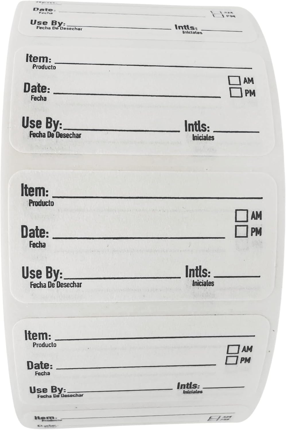 2x1 Dissolvable Food Labels, 1000 Food Container Stickers, Blue | Ideal for Fridge Freezer & Pantry, Organize Prepped Meals & Leftovers Easily, Adheres Well, Dissolves Fast with Zero Residue