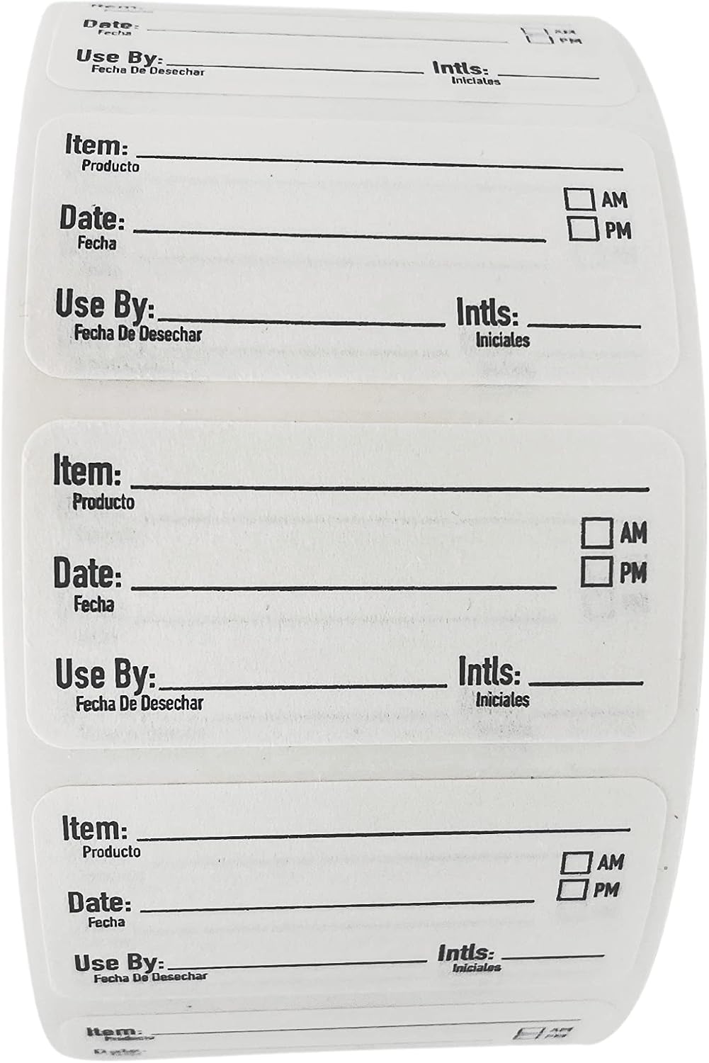 2x1 Dissolvable Food Labels, 1000 Food Container Stickers, Blue | Ideal for Fridge Freezer & Pantry, Organize Prepped Meals & Leftovers Easily, Adheres Well, Dissolves Fast with Zero Residue
