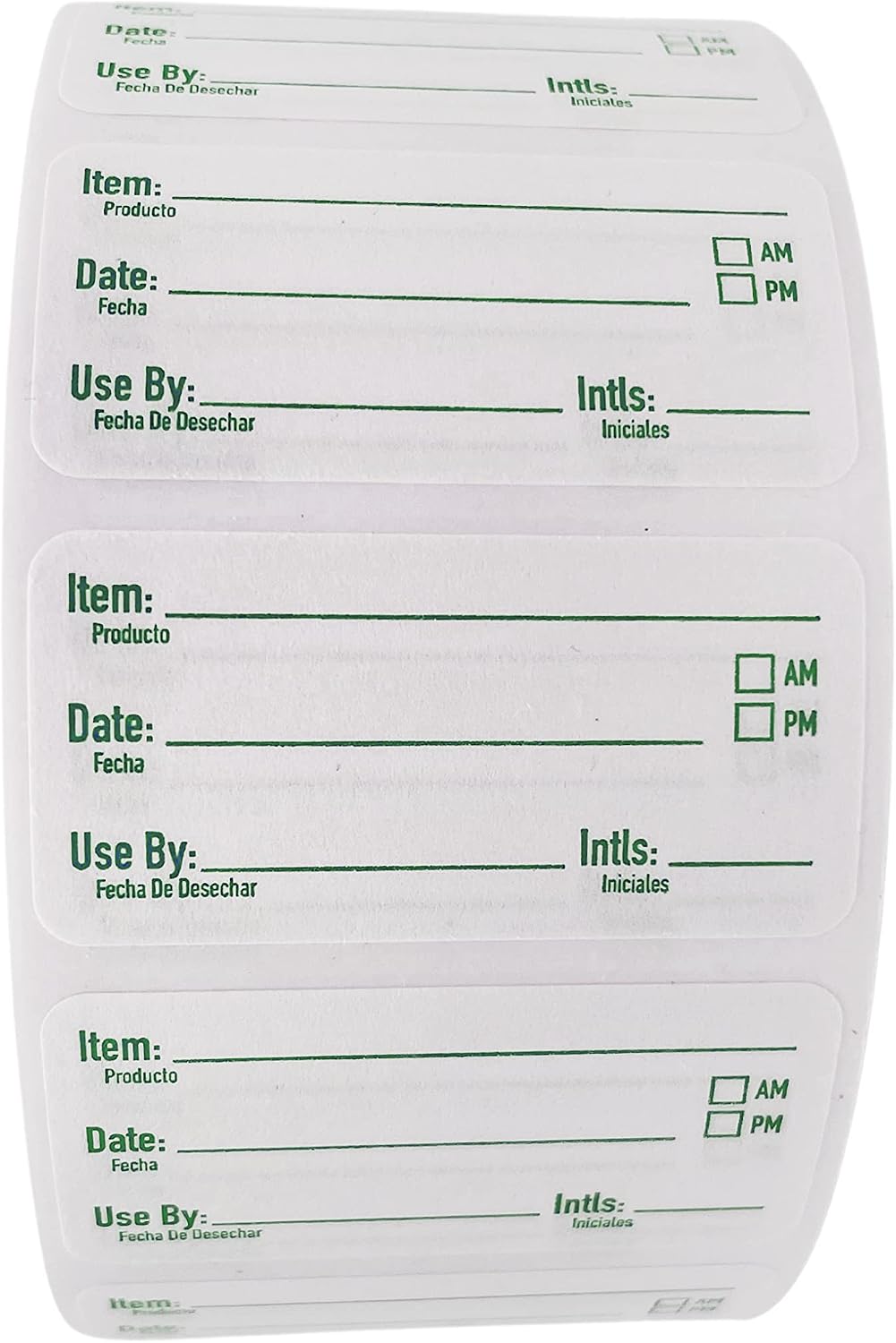 2x1 Dissolvable Food Labels, 1000 Food Container Stickers, Blue | Ideal for Fridge Freezer & Pantry, Organize Prepped Meals & Leftovers Easily, Adheres Well, Dissolves Fast with Zero Residue