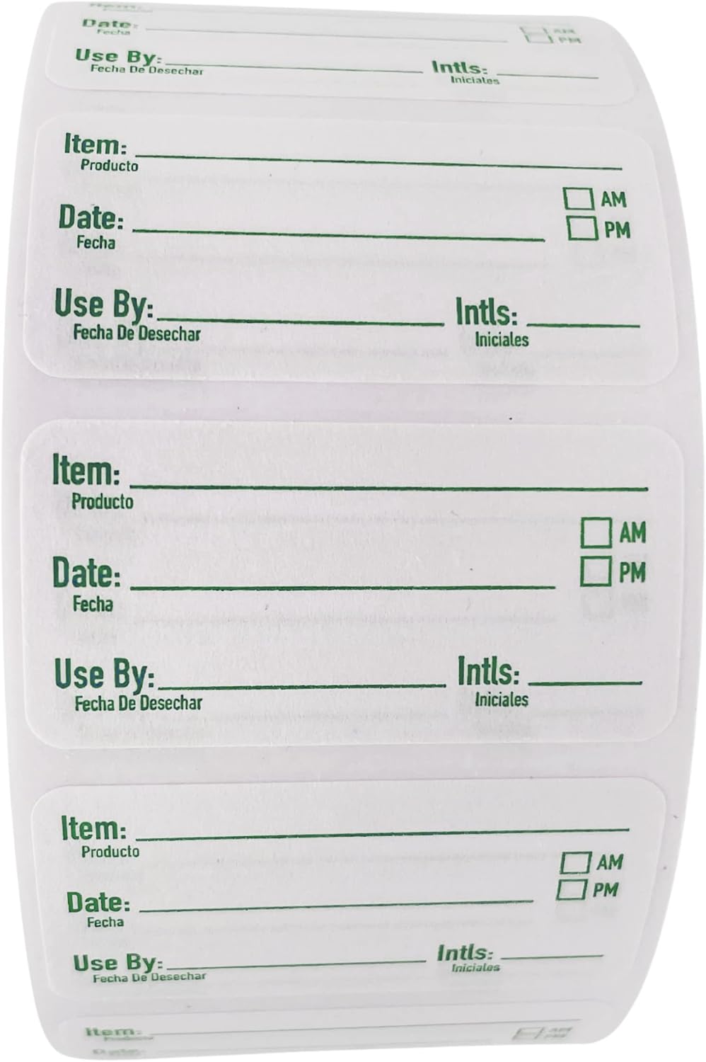 2x1 Dissolvable Food Labels, 1000 Food Container Stickers, Blue | Ideal for Fridge Freezer & Pantry, Organize Prepped Meals & Leftovers Easily, Adheres Well, Dissolves Fast with Zero Residue