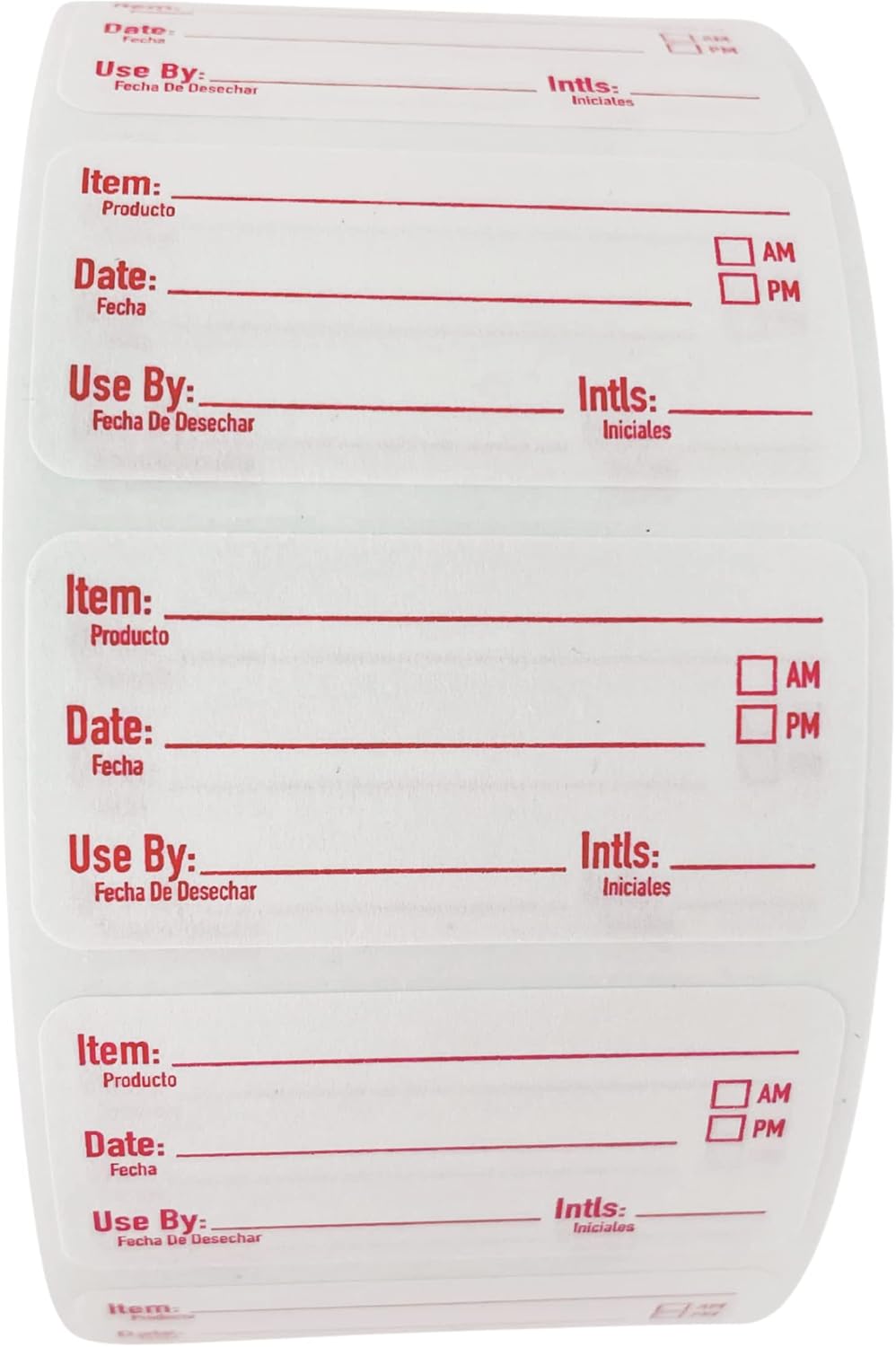 2x1 Dissolvable Food Labels, 1000 Food Container Stickers, Blue | Ideal for Fridge Freezer & Pantry, Organize Prepped Meals & Leftovers Easily, Adheres Well, Dissolves Fast with Zero Residue