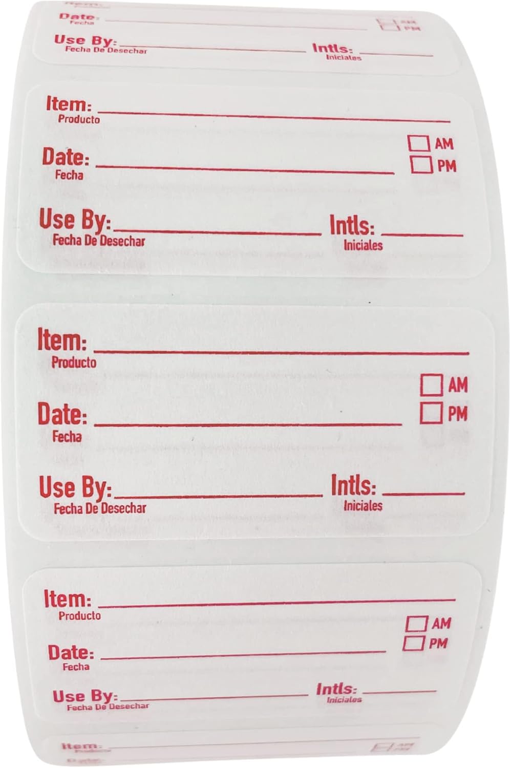 2x1 Dissolvable Food Labels, 1000 Food Container Stickers, Blue | Ideal for Fridge Freezer & Pantry, Organize Prepped Meals & Leftovers Easily, Adheres Well, Dissolves Fast with Zero Residue