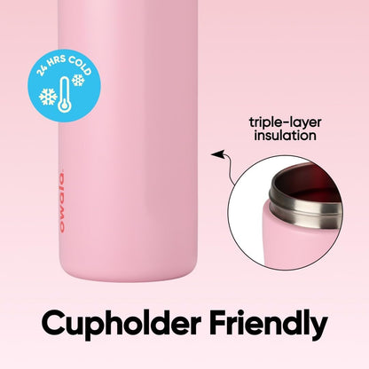 FreeSip Insulated Stainless Steel Water Bottle with Straw for Sports and Travel, BPA-Free, 32oz, Foggy Tide - Colors A