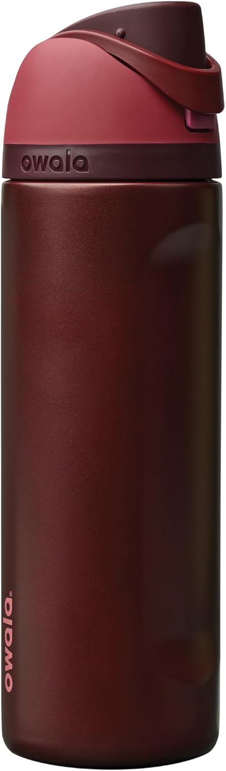 FreeSip Insulated Stainless Steel Water Bottle with Straw for Sports and Travel, BPA-Free, 32oz, Foggy Tide - Colors A