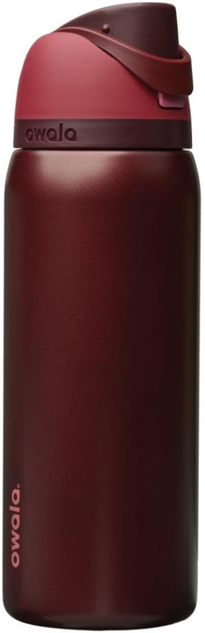 FreeSip Insulated Stainless Steel Water Bottle with Straw for Sports and Travel, BPA-Free, 32oz, Foggy Tide - Colors A