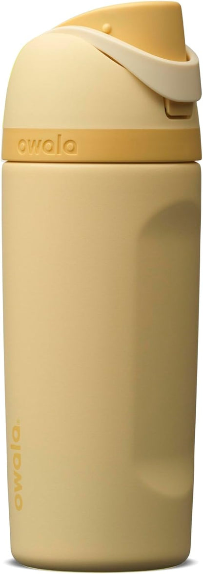FreeSip Insulated Stainless Steel Water Bottle with Straw for Sports and Travel, BPA-Free, 32oz, Foggy Tide - Colors A