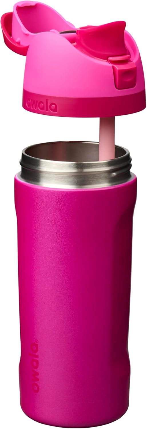 FreeSip Insulated Stainless Steel Water Bottle with Straw for Sports and Travel, BPA-Free, 32oz, Foggy Tide - Colors A