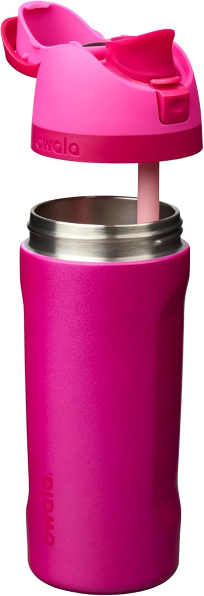 FreeSip Insulated Stainless Steel Water Bottle with Straw for Sports and Travel, BPA-Free, 32oz, Foggy Tide - Colors A