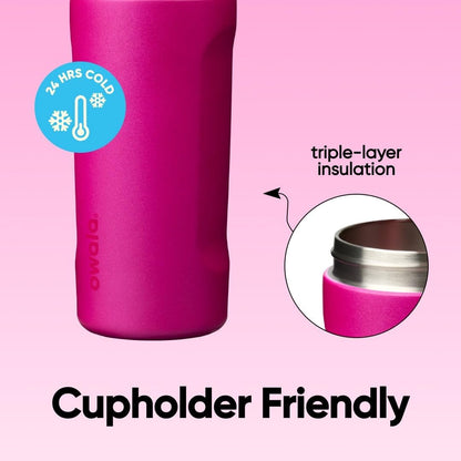 FreeSip Insulated Stainless Steel Water Bottle with Straw for Sports and Travel, BPA-Free, 32oz, Foggy Tide - Colors A