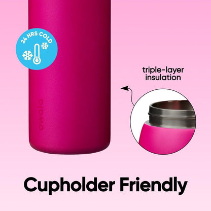 FreeSip Insulated Stainless Steel Water Bottle with Straw for Sports and Travel, BPA-Free, 32oz, Foggy Tide - Colors A
