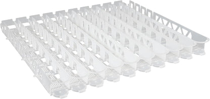 Visi-Slide Gravity Fed Organizer for 12/16oz low ring Beverages on Flat and Angled Shelves in Cold Vaults & Coolers, Drink Organizer (Pack of 2)