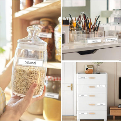 3" x 5" Adhesive Index Card Holders Clear PVC Label Holders | Top-loading label pockets, removable adhesive, clear PVC, for bins, shelves, totes, library and office use