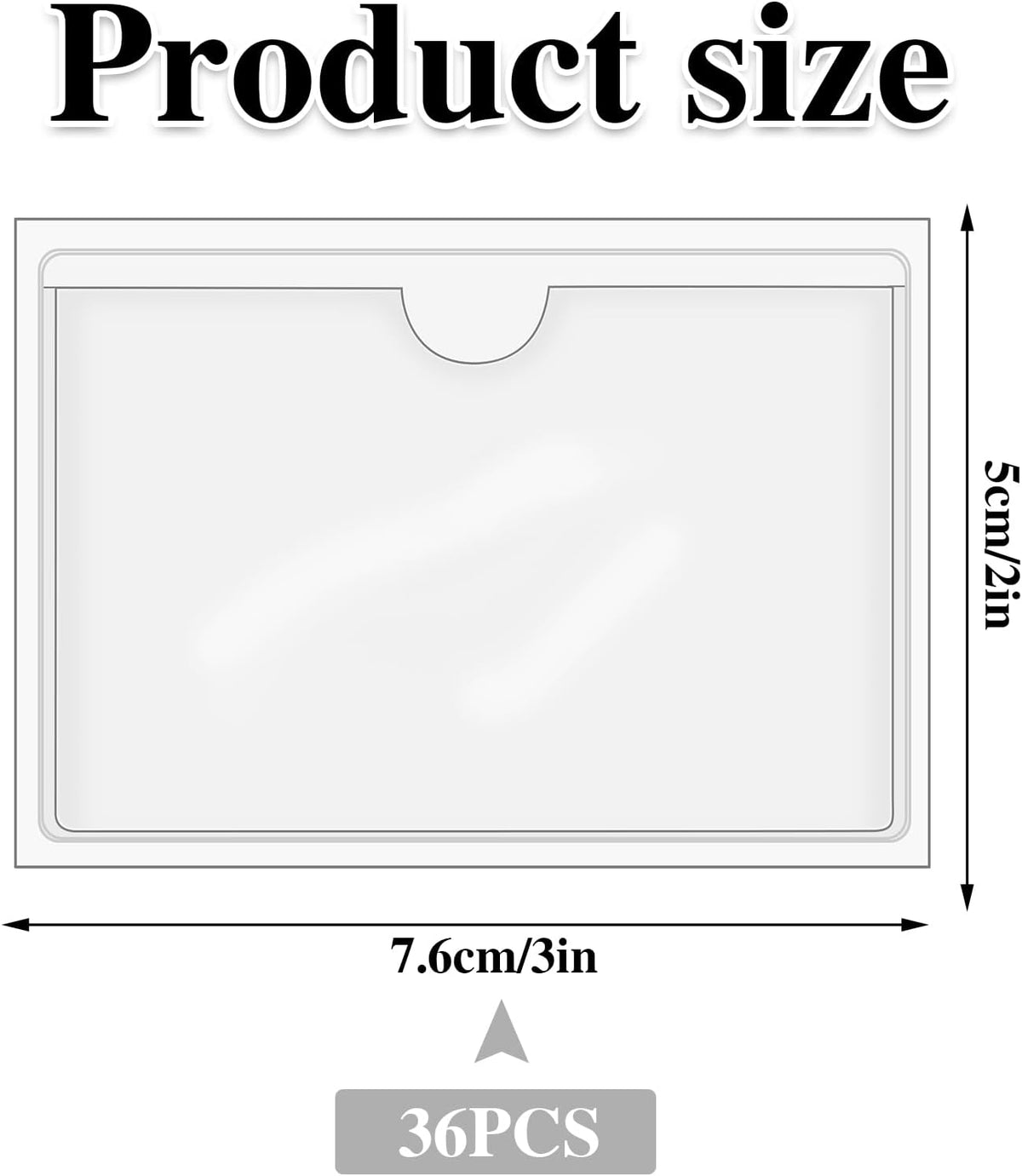 3" x 5" Adhesive Index Card Holders Clear PVC Label Holders | Top-loading label pockets, removable adhesive, clear PVC, for bins, shelves, totes, library and office use