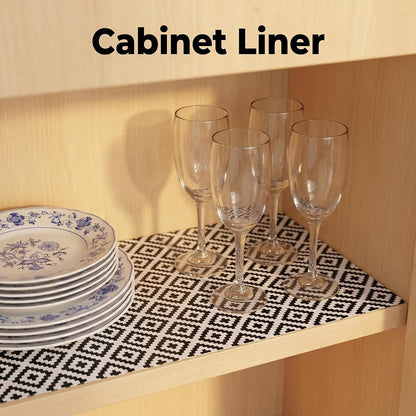 Shelf and Cabinet Liner, Easy Cut Protective (Gray, 12 in x 10 ft)
