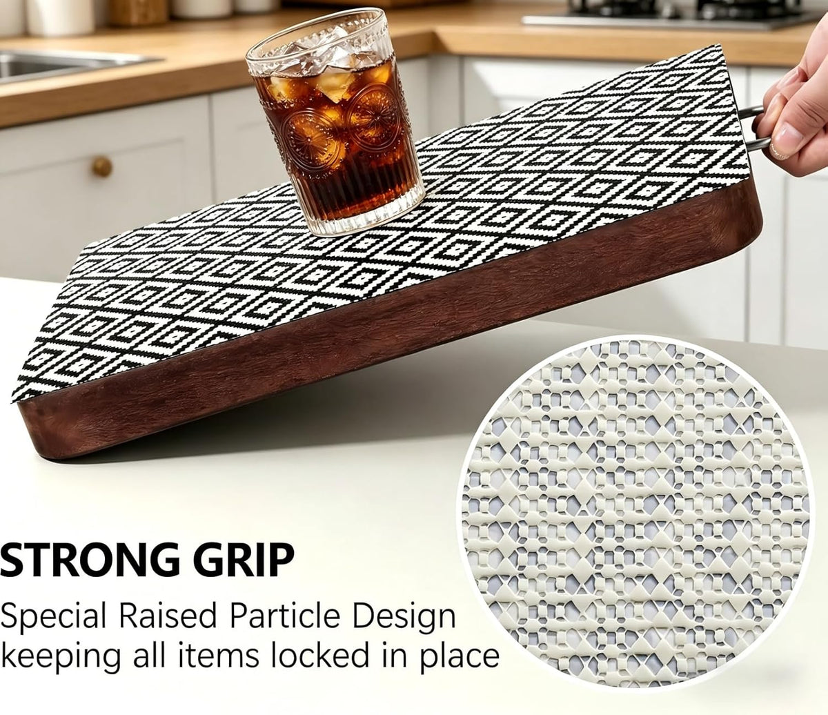 Shelf and Cabinet Liner, Easy Cut Protective (Gray, 12 in x 10 ft)