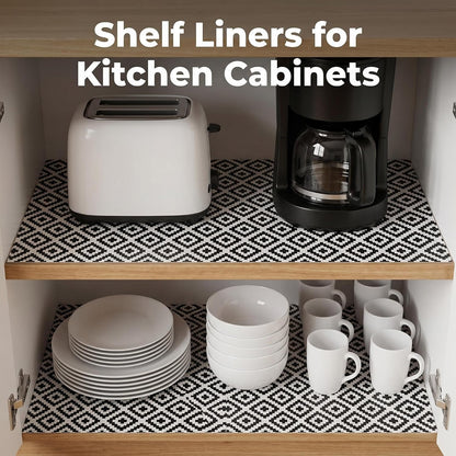 Shelf and Cabinet Liner, Easy Cut Protective (Gray, 12 in x 10 ft)