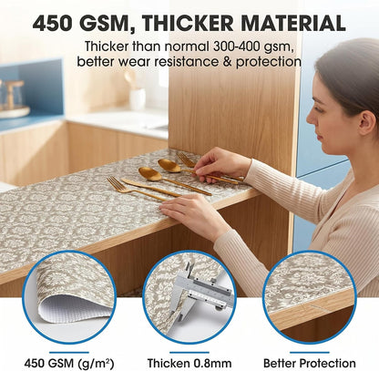 Shelf and Cabinet Liner, Easy Cut Protective (Gray, 12 in x 10 ft)
