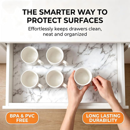 Shelf and Cabinet Liner, Easy Cut Protective (Gray, 12 in x 10 ft)