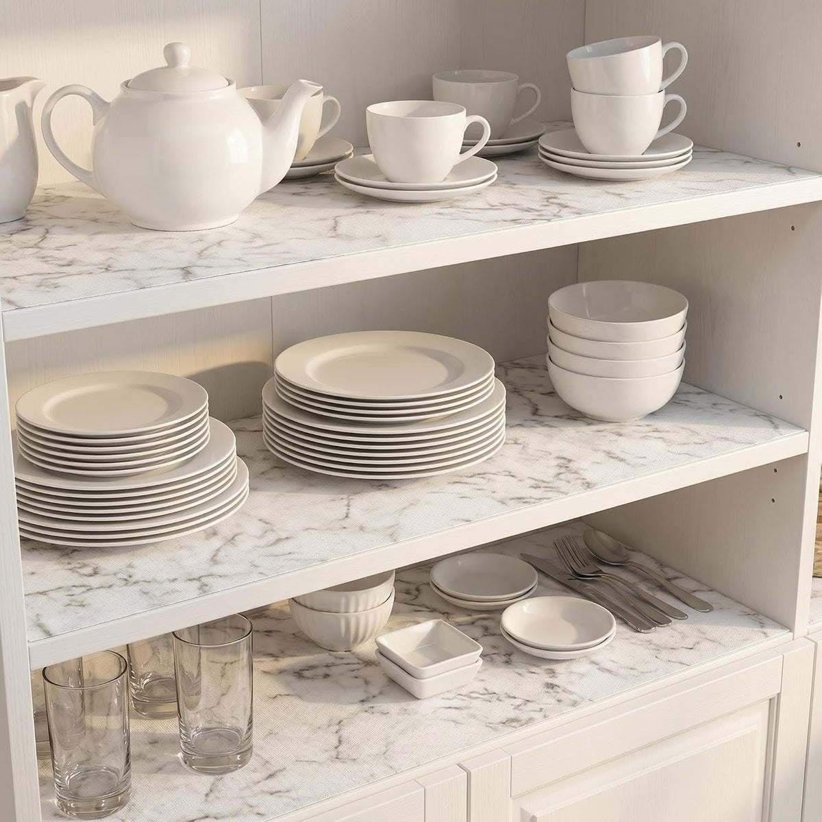 Shelf and Cabinet Liner, Easy Cut Protective (Gray, 12 in x 10 ft)