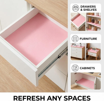 Shelf and Cabinet Liner, Easy Cut Protective (Gray, 12 in x 10 ft)