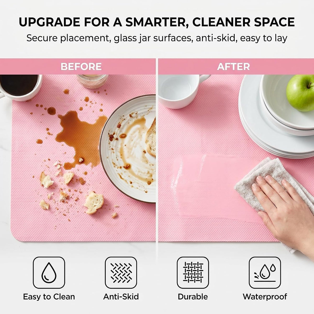 Shelf and Cabinet Liner, Easy Cut Protective (Gray, 12 in x 10 ft)