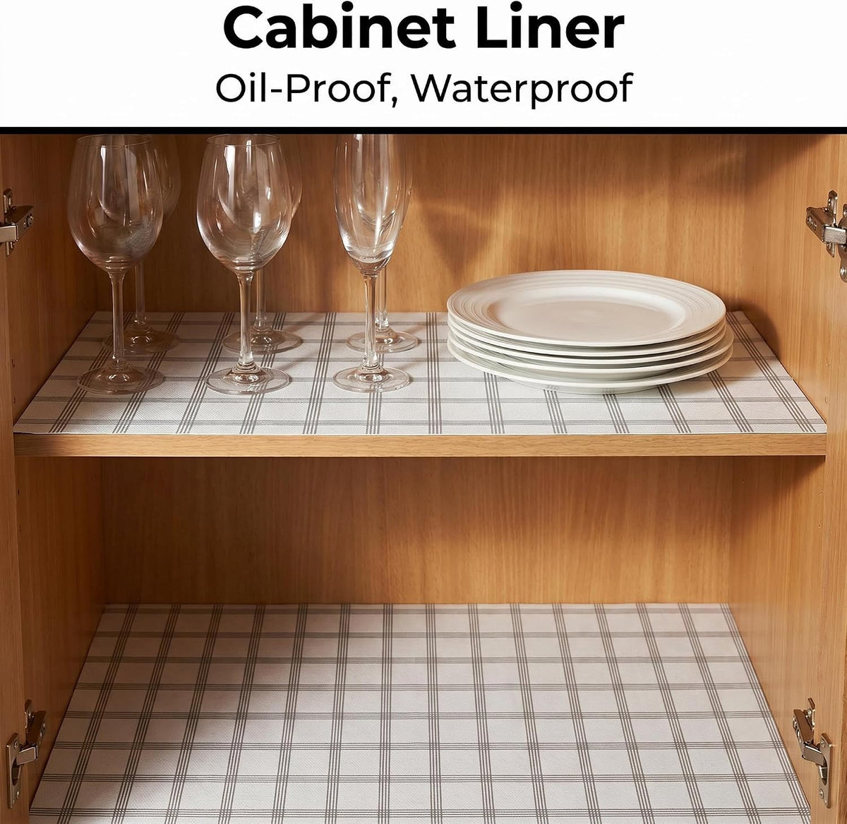 Shelf and Cabinet Liner, Easy Cut Protective (Gray, 12 in x 10 ft)