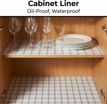 Shelf and Cabinet Liner, Easy Cut Protective (Gray, 12 in x 10 ft)