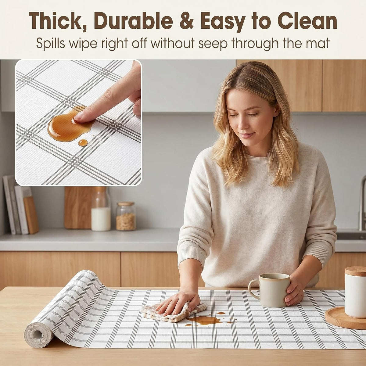 Shelf and Cabinet Liner, Easy Cut Protective (Gray, 12 in x 10 ft)
