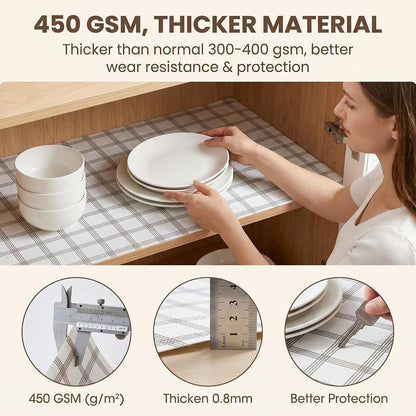Shelf and Cabinet Liner, Easy Cut Protective (Gray, 12 in x 10 ft)