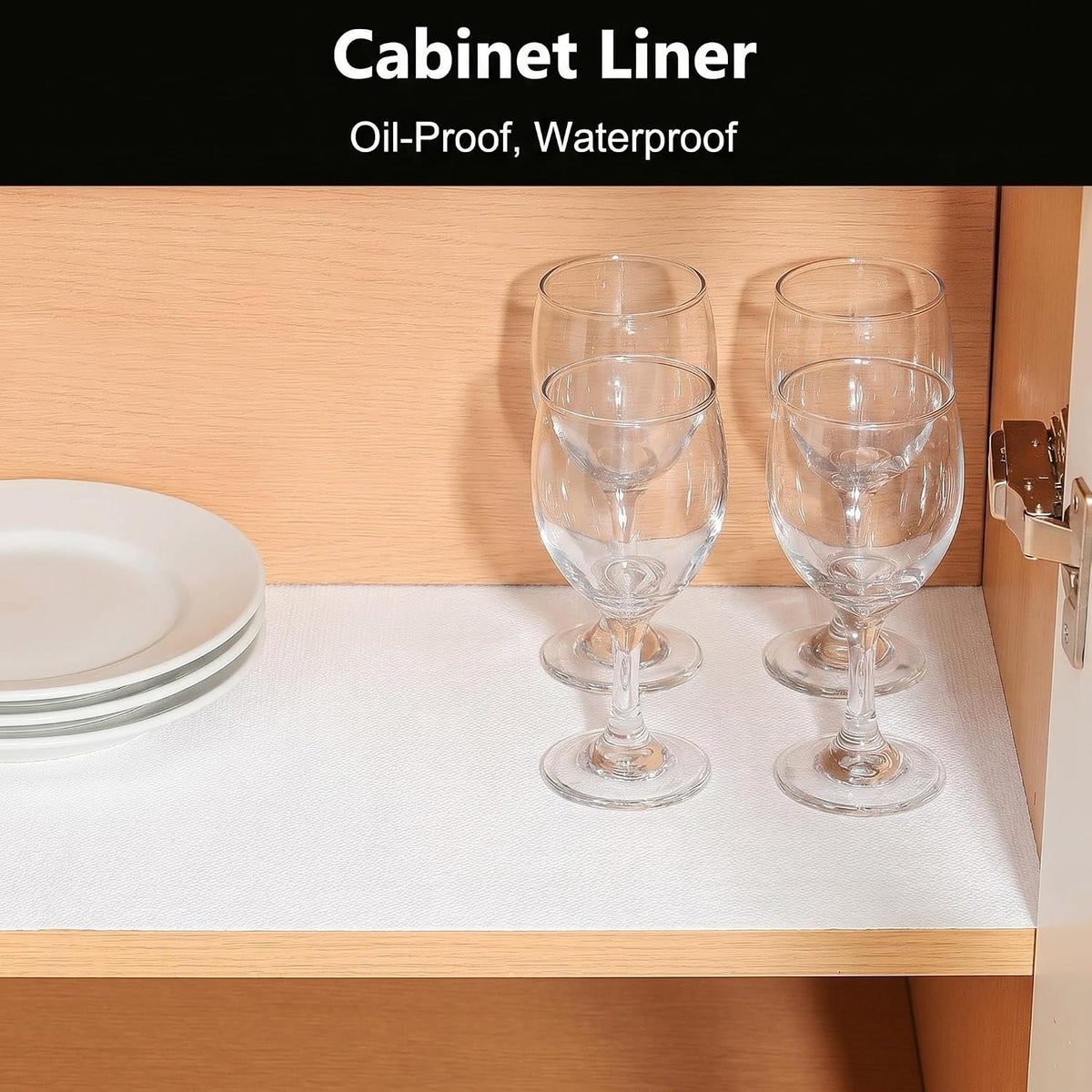 Shelf and Cabinet Liner, Easy Cut Protective (Gray, 12 in x 10 ft)