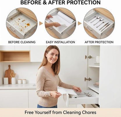 Shelf and Cabinet Liner, Easy Cut Protective (Gray, 12 in x 10 ft)