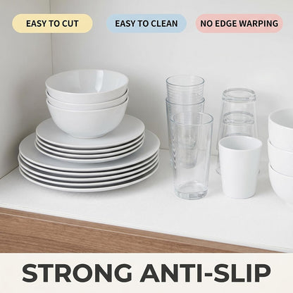 Shelf and Cabinet Liner, Easy Cut Protective (Gray, 12 in x 10 ft)