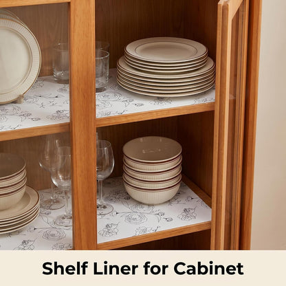 Shelf and Cabinet Liner, Easy Cut Protective (Gray, 12 in x 10 ft)