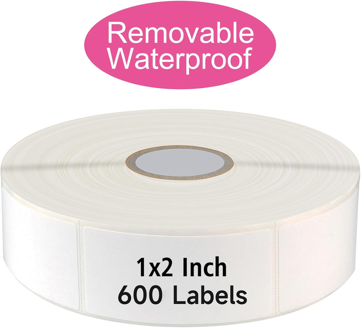 1200 Blank Removable Freezer Labels Water Oil Resistant with Perforation Line for Easy Distribution and Use,Apply Food containers Jars,and Kitchen Pantry Organization (1 "x 2")