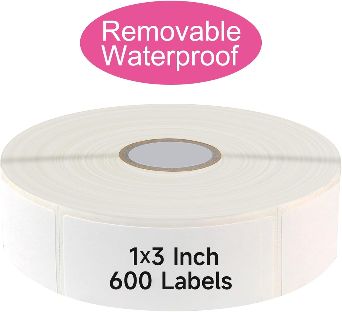1200 Blank Removable Freezer Labels Water Oil Resistant with Perforation Line for Easy Distribution and Use,Apply Food containers Jars,and Kitchen Pantry Organization (1 "x 2")