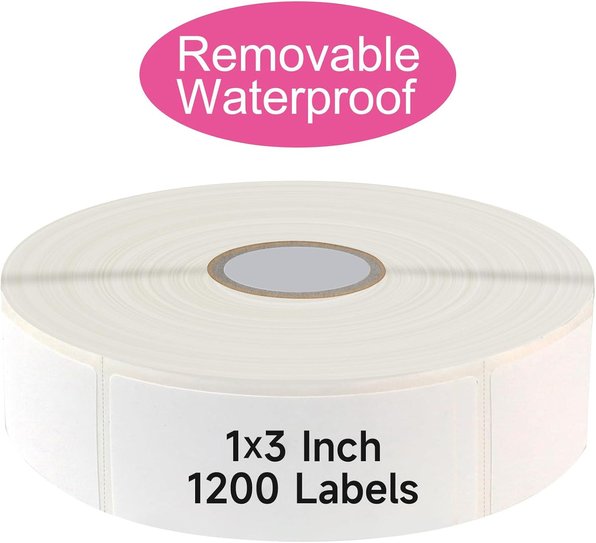 1200 Blank Removable Freezer Labels Water Oil Resistant with Perforation Line for Easy Distribution and Use,Apply Food containers Jars,and Kitchen Pantry Organization (1 "x 2")