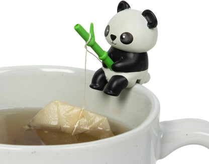 1pc Cute Fishing Cat - Tea Bag Holder and String Rest - Tea Accessory for Cup and Mug - Unique Funny Novelty Toy Gift Idea - Animal Figurine Drink Marker