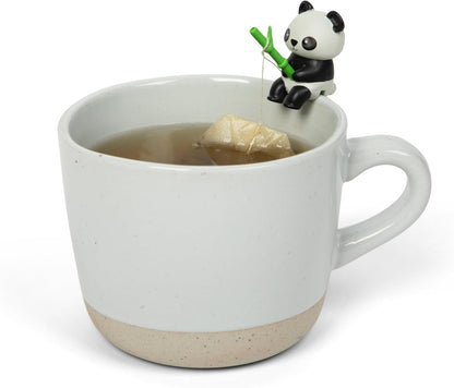 1pc Cute Fishing Cat - Tea Bag Holder and String Rest - Tea Accessory for Cup and Mug - Unique Funny Novelty Toy Gift Idea - Animal Figurine Drink Marker